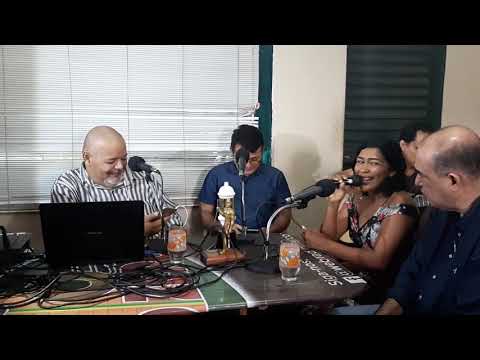Shirley Amaral cantando no programa web Marco Zero, Macapá, Ap.