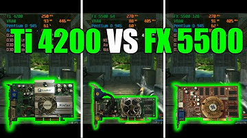 GeForce4 Ti 4200 vs GeForce FX 5500 (64 and 128 bit) Test In 11 Games (No FPS Drop - Capture Card)