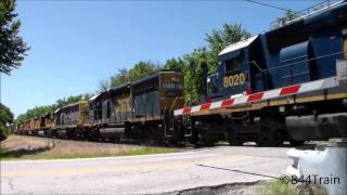 Massive 13 unit UP Powermove on the UP Sedalia Sub with CSX