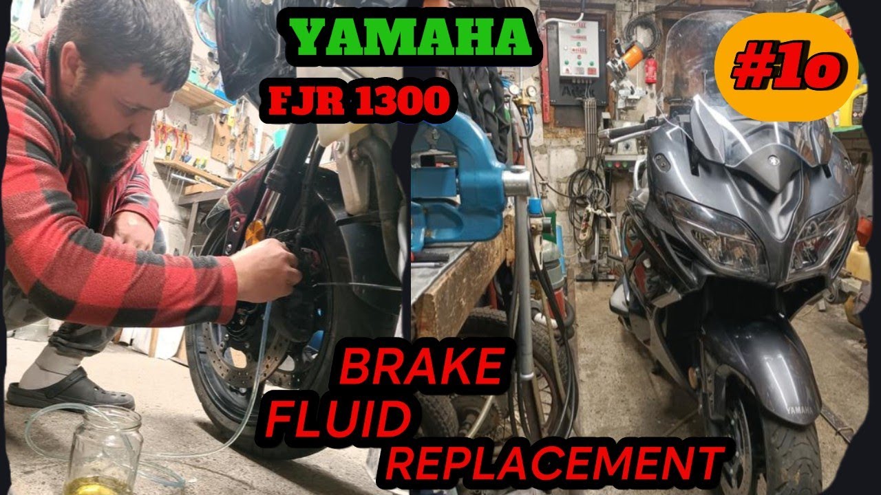 YAMAHA FJR 1300 2019r part 10 BRAKE FLUID REPLACEMENT - Wymiana płynu hamulcowego :)