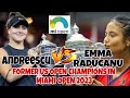 UPCOMING: EMMA RADUCANU VS. BIANCA ANDREESCU / 1STROUND AT MIAMI OPEN2023 /EMMA PRACTICE AT STADIUM