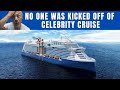 No One Kicked Off Celebrity Edge Cruise