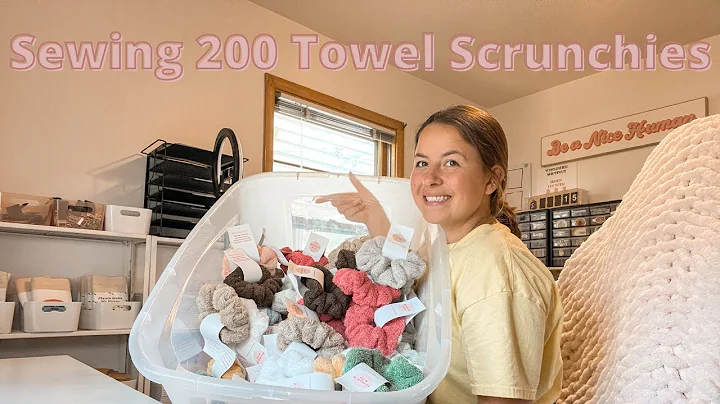 Sewing 200 Towel Scrunchies in 16 Hours | Small Bu...
