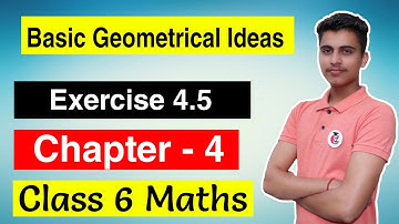 Class 6 Maths Chapter 4 Exercise 4.5 Solution of Basic Geometrical Ideas | English Med.