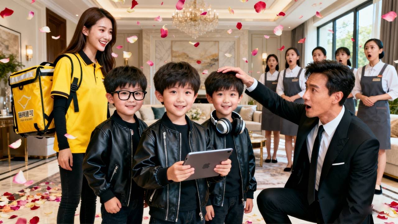 她被繼父賣給 60 歲老男人賠罪，不料竟一夜懷上三胞胎，5 年後三小隻聯手找到親爹，原来竟是老男人那個千億總裁侄子，總裁當場把母子四人接回家寵成寶！