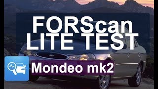 Мини-обзор Forscan lite тест на mondeo mk2 elm327