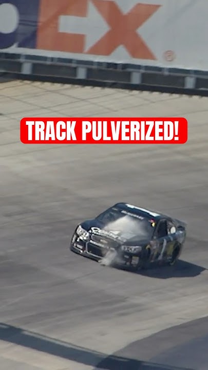 Track pulverized! #NASCAR
