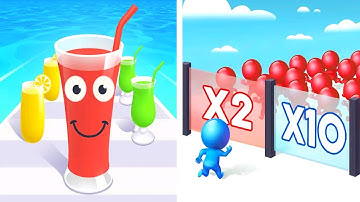 Juice Run Vs Mob Control - Max All Levels Game , Satisfying Mobile games Walkthrough