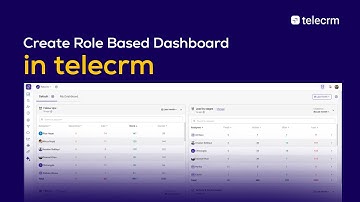 Create Standard Dashboards Based on Team Roles! | Role-Based Dashboards | telecrm