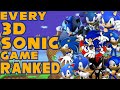 Ranking all 3d sonic games from worst to best top 14 3d sonic games