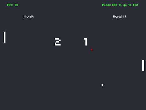 Pong Game using Lua and LOVE2D