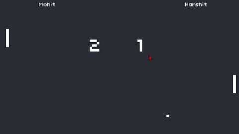Pong Game using Lua and LOVE2D