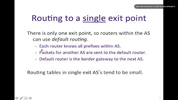 英字【计算机网络导论】斯坦福大学 Introduction to Computer Networking CS 144 pn88 p88 6 4   Routing   Internet RIP, O