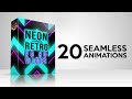 NEON RETRO - VJ Loops Video Pack