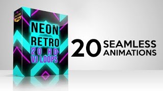 NEON RETRO - VJ Loops Video Pack