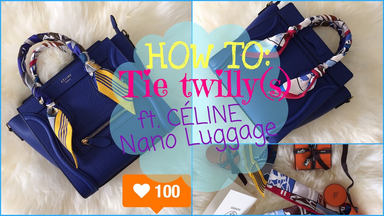 HOW TO: Tie twilly(s) ft. CLINE Nano Luggage Tote - YouTube  