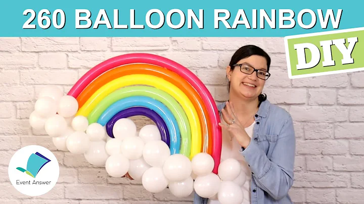 Easy Balloon Rainbow Centerpiece