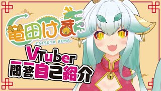 「【自己紹介】超絶美少女龍神 竜田けま【Vtuber一問一答自己紹介】」のサムネイル