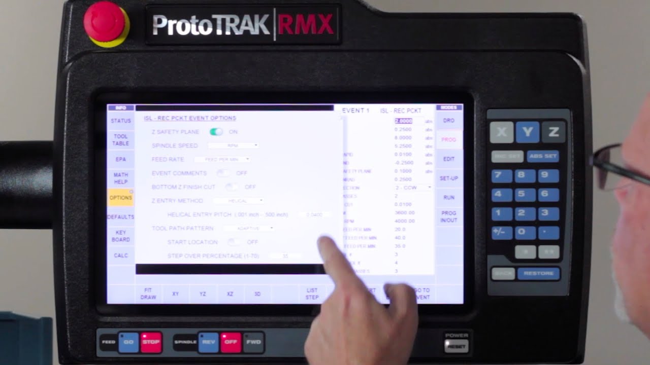 ProtoTRAK RMX CNC - Touchscreen