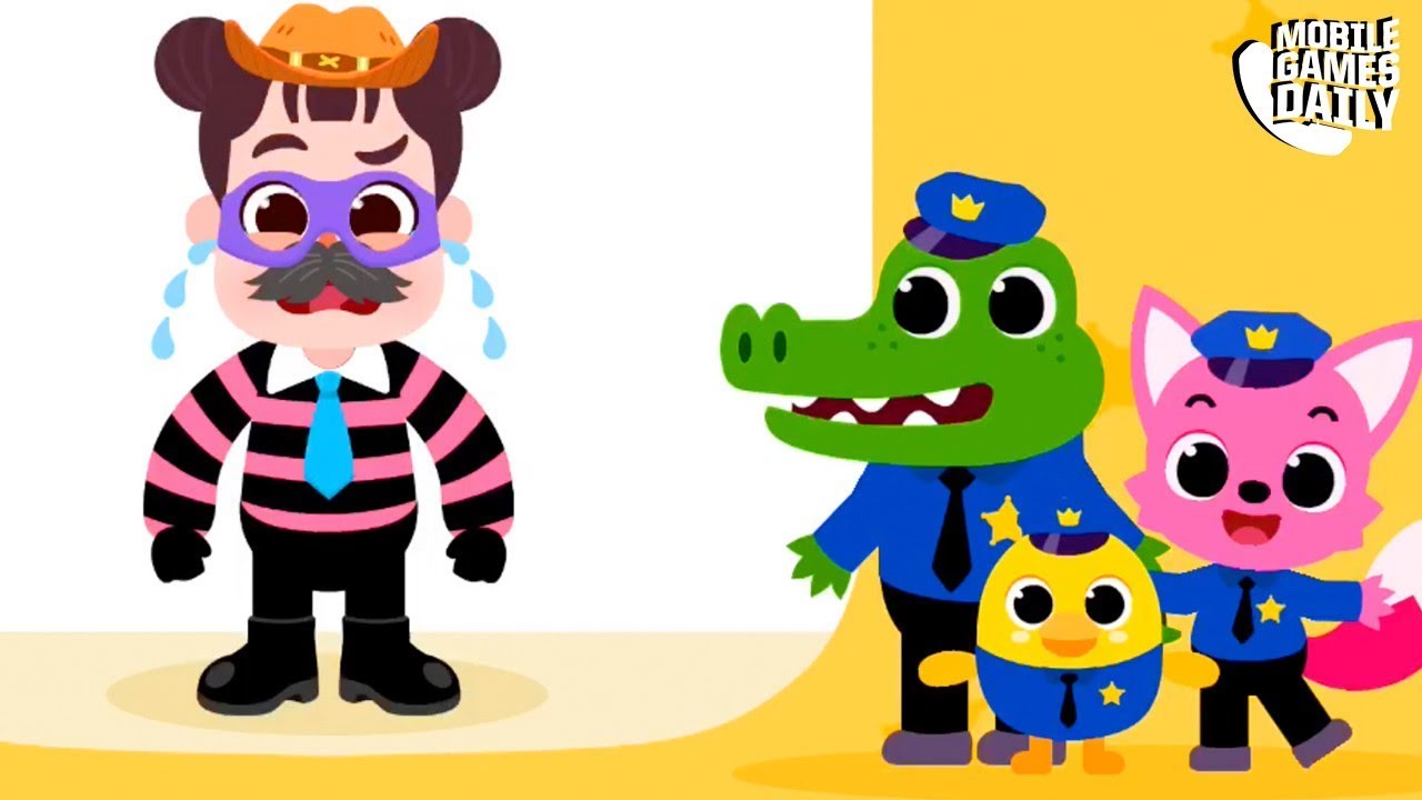 PINKFONG THE POLICE – Gameplay Part 7 (iOS Android) – Games For Kids ...