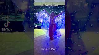 Belly Dancing with LED wings at event in London #bellydance #london