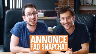 Annonce FAQ Snapchat