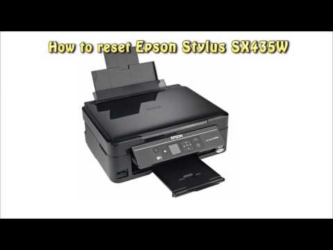 video Reset Epson SX 435W Waste Ink Pad Counter