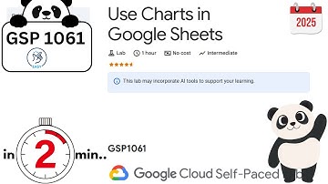 Use Charts in Google Sheets | #GSP1061 | #qwiklabs | #arcade2025 | Google Arcade May | Easy Solution