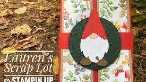 Fall Storybook Gnome Gate Fold Card Tutorial