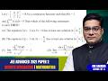 et f: [–π/2, π/2] → R be a continuous function such that f(0) = 1 and ∫ (from 0 to π/3) f(t) dt = 0.
