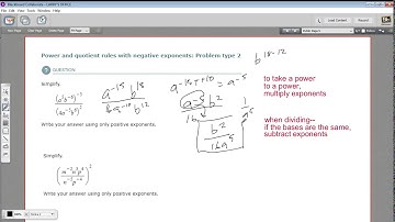 Power and quotient rules with negative exponents - problem type 2