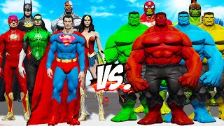 Team Hulk & Spider-Hulk Vs Justice League - Epic Superheroes War