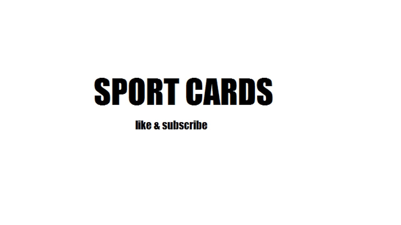 Panini Sports Cards YouTube