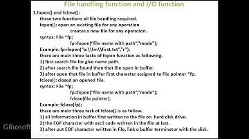 4- fopen and fclose function unit  -5 part-2