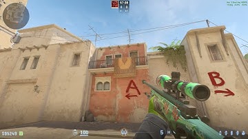 THE NEW EASIEST MIRAGE WINDOW SMOKE IN CS2!!! (Only jumpthrow!)