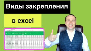 Excel закрепить строку, столбец, область или шапку для чайников