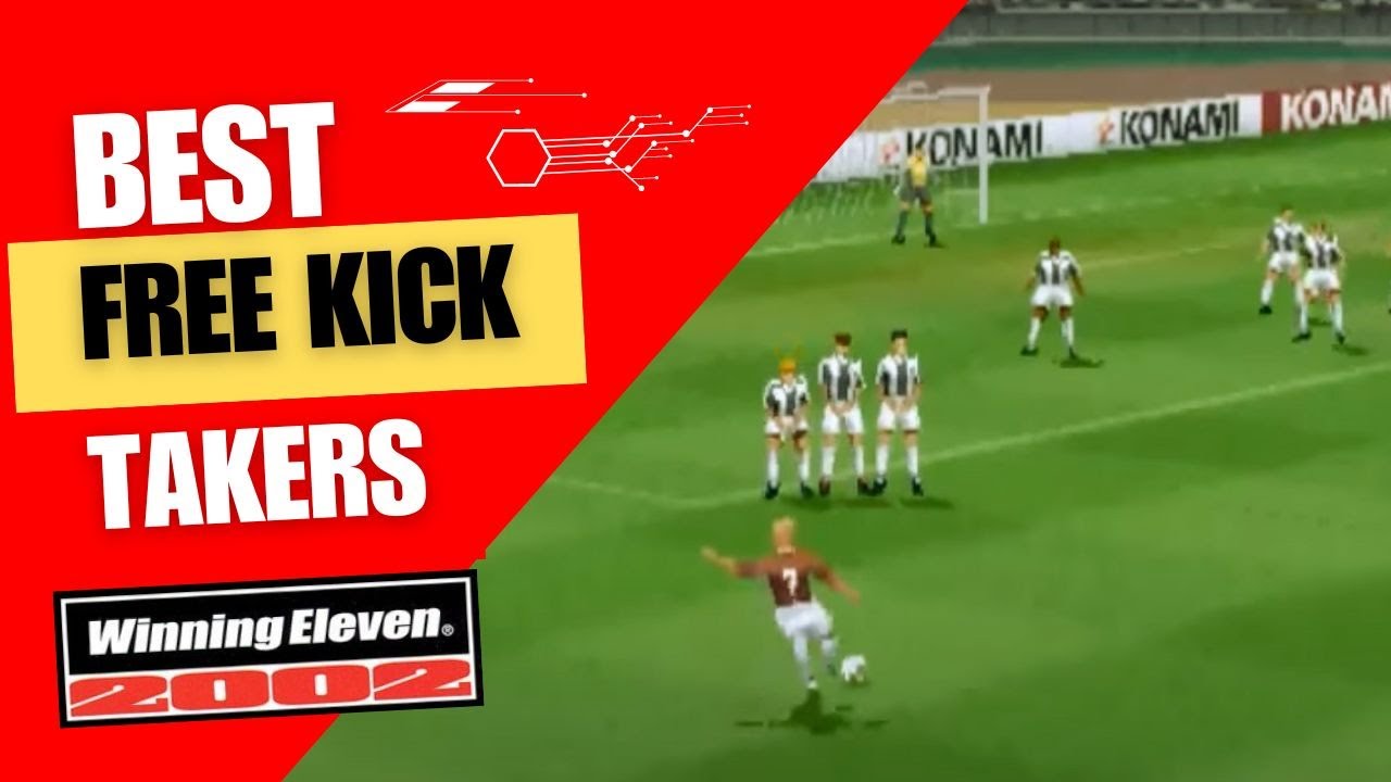 Top 10 best free kick takers in winning eleven 2002 YouTube