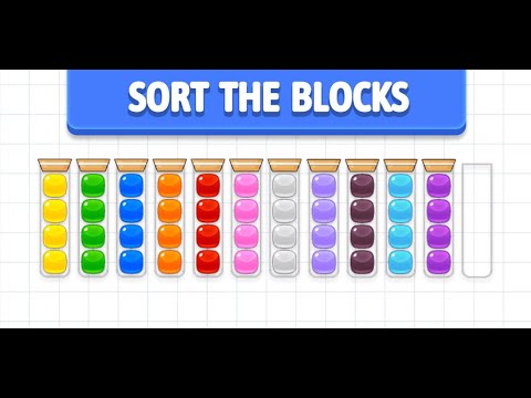 Blok Sıralama Bulmaca - Renk Sıralama Oyunu
