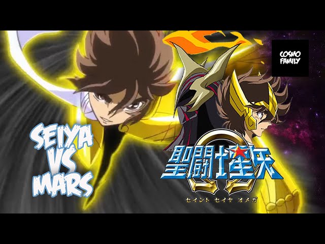 Sagitarius Seiya vs Mars  Saint Seiya Omega 