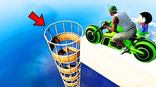 Shinchan Vs Squid Game Ultimate Bike Ramp Challenge (Part 3)