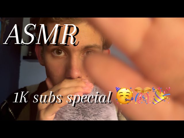 ASMR - 1K SUB SPECIAL 🎉🥳🎊🎈, micbrushing whispering for sleep