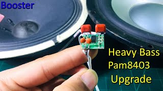 Heavy bass Stereo audio Amplifier using Pam8403- Powerful Bass|Powerful Amplifier| Mini 5v Amplifier