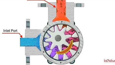 Internal Gear Pump Working Animation with Detail Explanation | TS7STUDYZONE