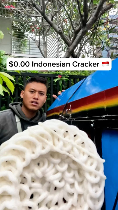 $0.00 Indonesian Cracker 🇮🇩 #indonesia #streetfood #smilewithscotty