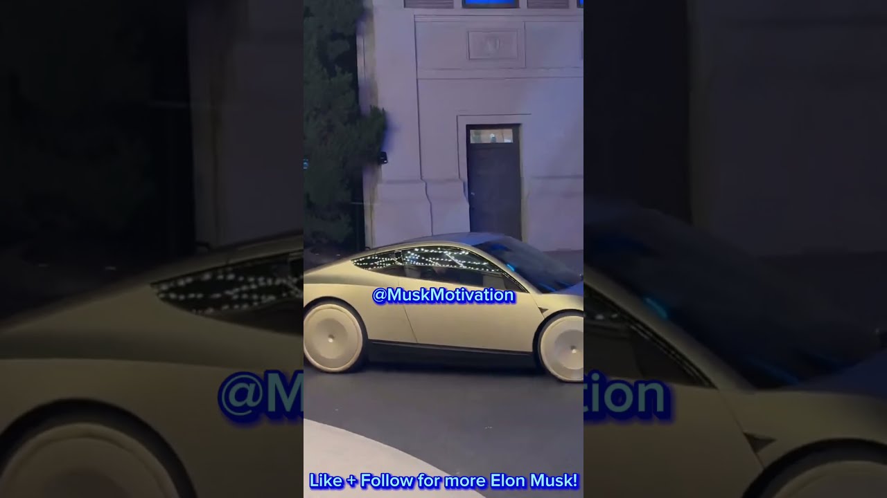 Elon Musk Demonstrates Tesla S New Robotaxi 