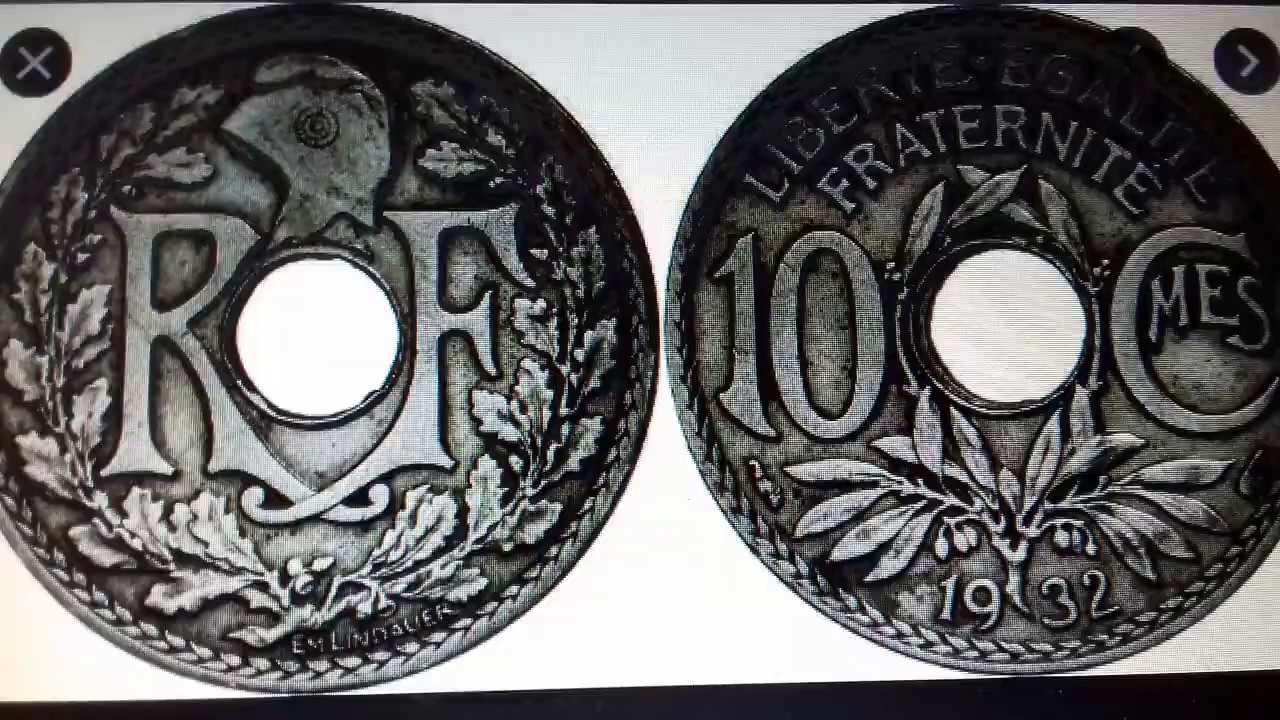 интерессная  МОНЕТА 10 сантимов centimes 1932 года  ФРАНЦИЯ обзор монет в 2020 Году ? ЦЕНА ?