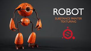 Robot Texturing In Substance Painter #substancepainter #texture #painting
