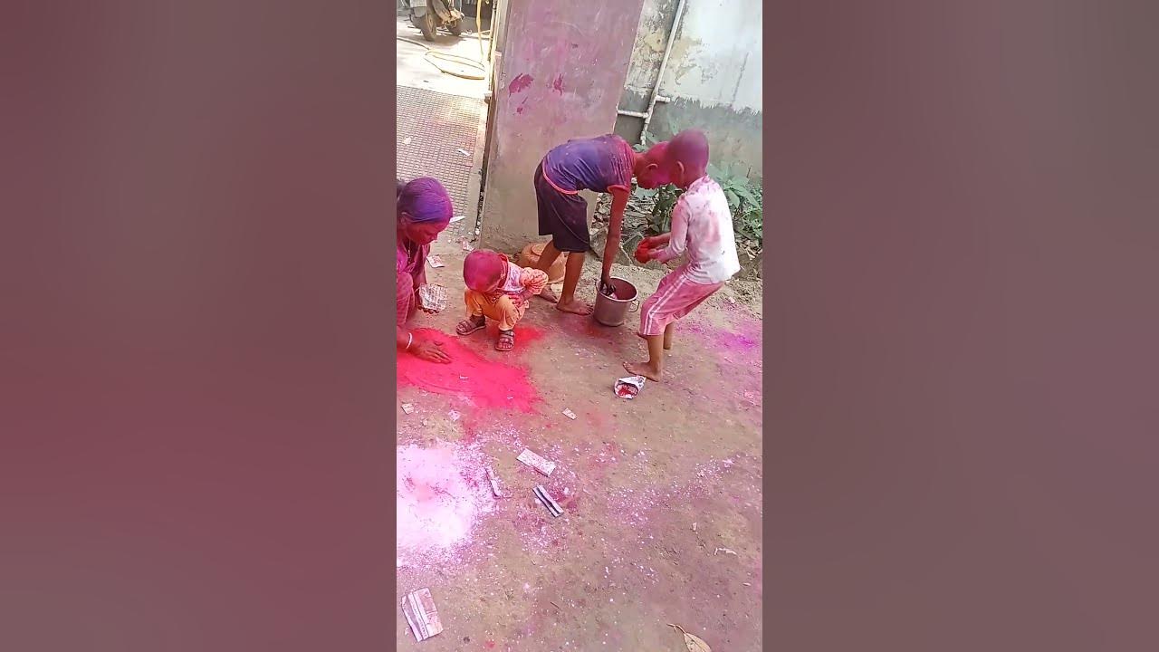 holi festival on youtube on woman