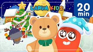 [20min+] Merry Christmas with Larva🎄ㅣHoliday Santa&amp;RudolfㅣWinter Theme NurseryㅣLarvaKids Official