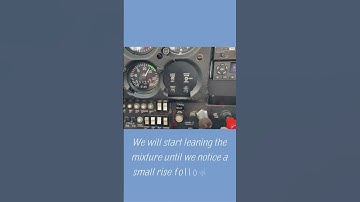Thumbnail of How to properly lean the mixture in a Cessna 172 #aviation #pilotlife #flight #pilot #aviationlovers